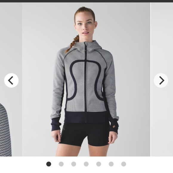 lululemon athletica Jackets & Blazers - Lululemon Washi Weave Naval Blue Hoodie